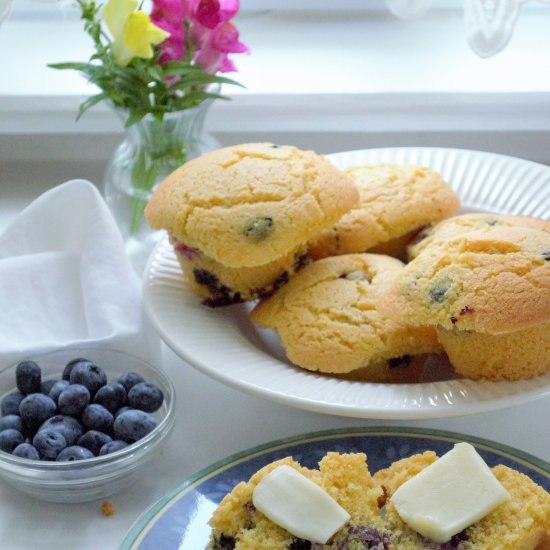 Blueberry Corn Muffins