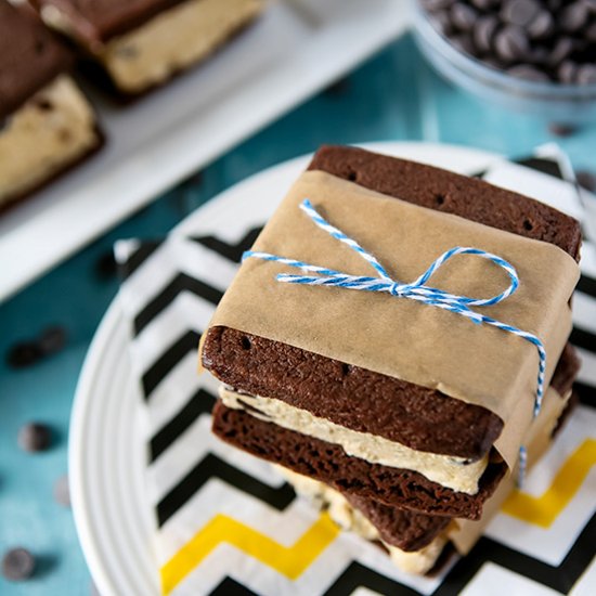 Cookie Dough Ice Cream Sandwiches