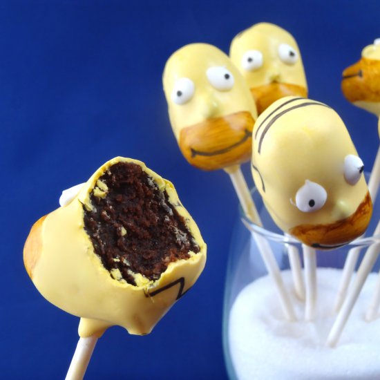 Homer Simpson Cake Pops