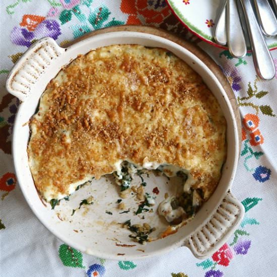 Spinach Mushroom Rice Casserole