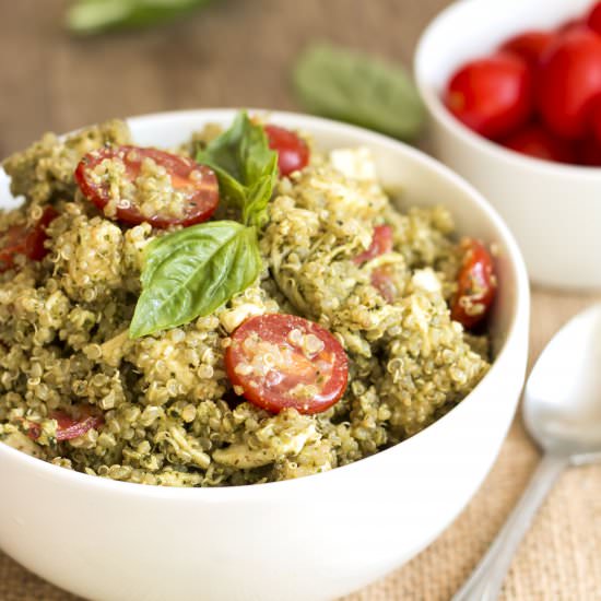 Chicken Caprese Quinoa Salad