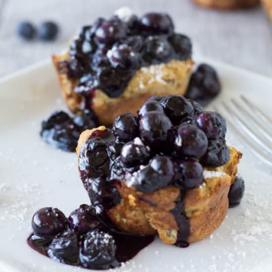 French Toast Muffins with Blueberry