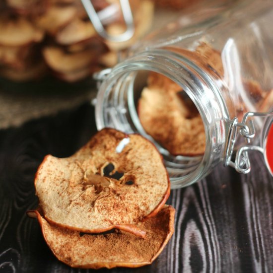 Oven Dried Cinnamon Apple Rings