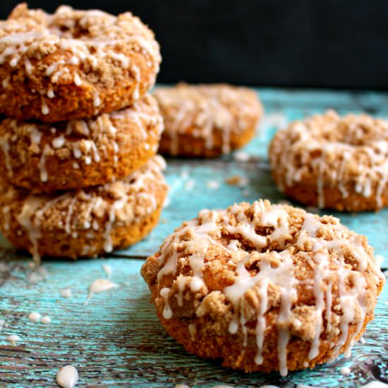 Pumpkin Coffee Cake Donuts