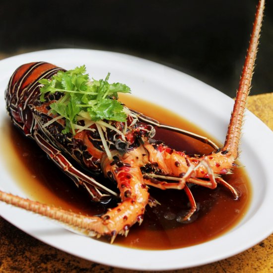 Chinese Steamed Lobster Soy Sauce