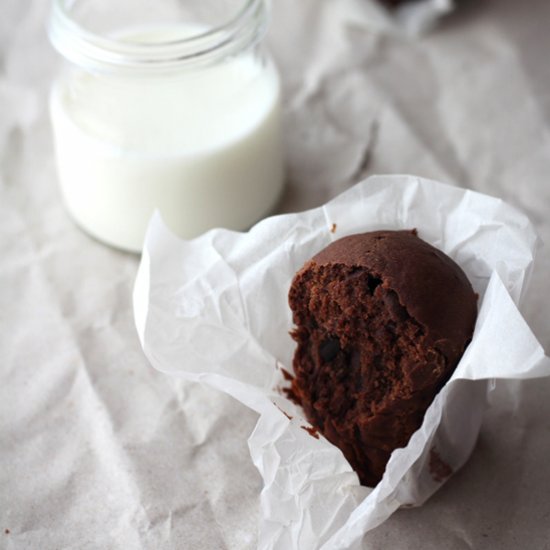 Chocolate and Eggplant Muffins