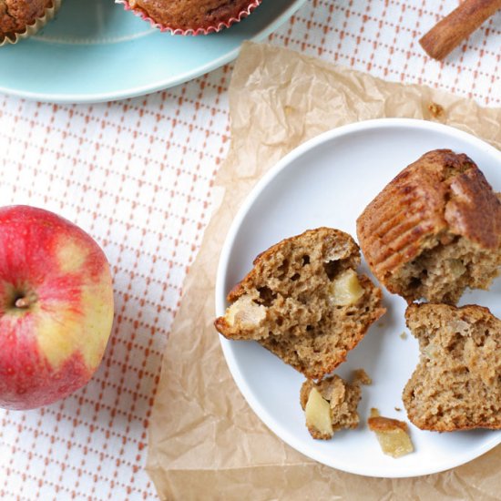 Chunky Apple Cinnamon Muffins