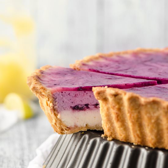 Lemon Curd-Blueberry Cheese Tart