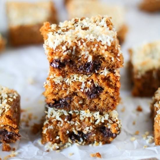 Almond Butter Pumpkin Bars