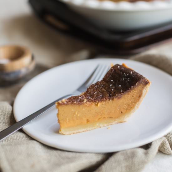 BROWNED BUTTER AND SALTED HONEY PIE