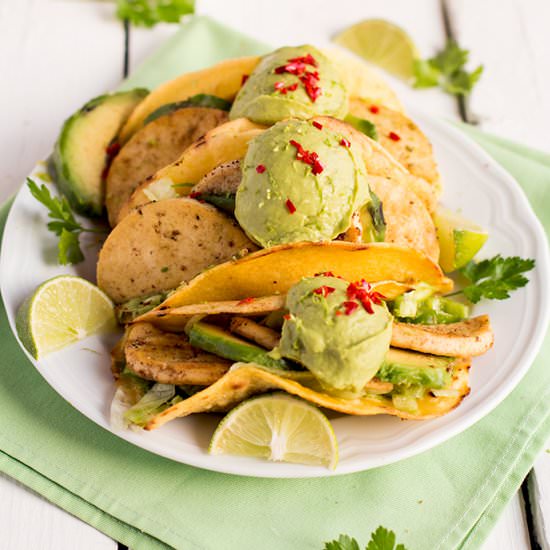 Tacos with Tofu and Guacamole