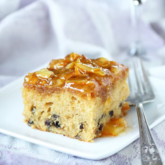 Orange Marmalade Cake with Currants