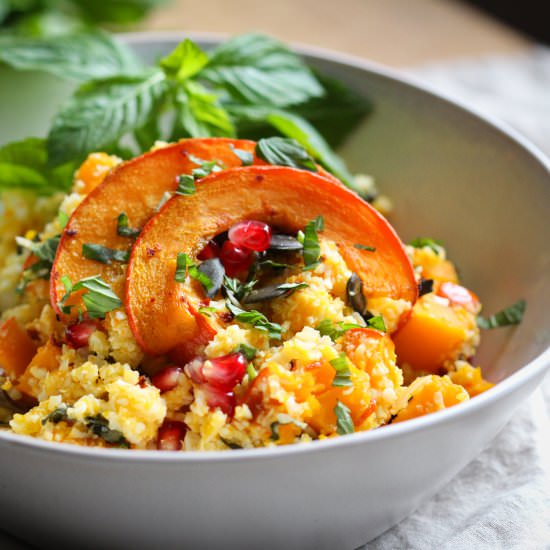 Cauliflower-Couscous with Hokkaido