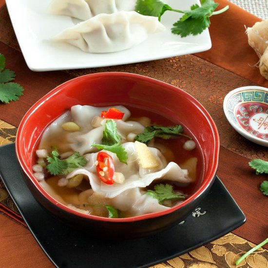 Momos in Ginger Broth