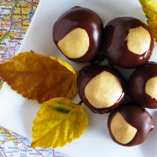 Chocolate & Peanut Butter Buckeyes