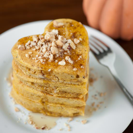 Pumpkin Hazelnut Pancakes