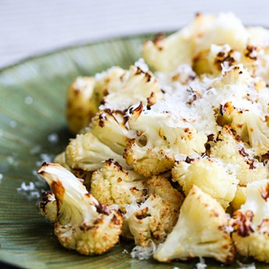 Roasted Cauliflower with Parmesan