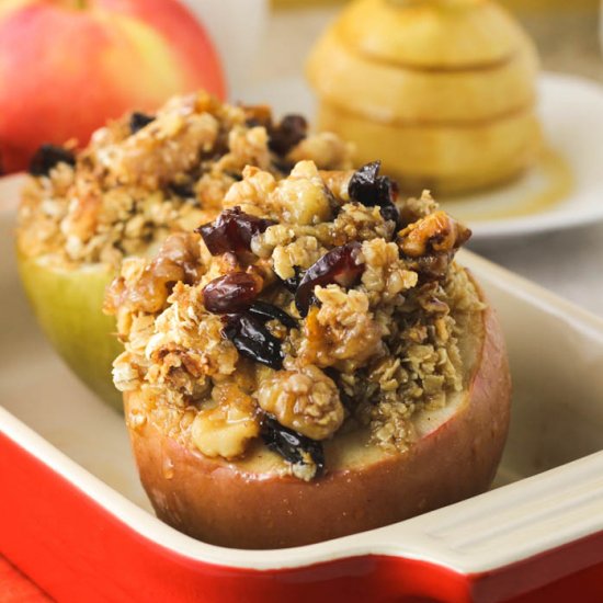 Apple Crisp Stuffed Apples