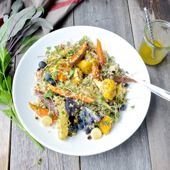 Quinoa with roasted vegetables