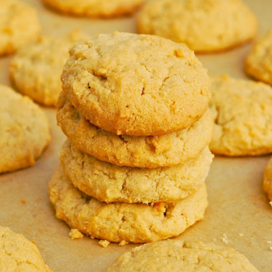 Creamy peanut butter cookies