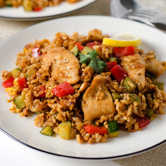 Thai Curry Chicken Fried Rice