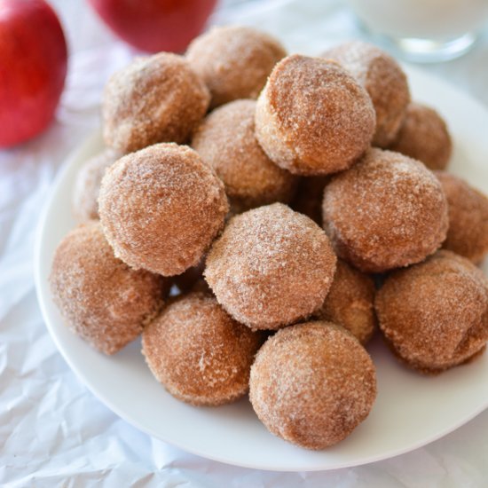 Apple Cider Baked Donut Holes