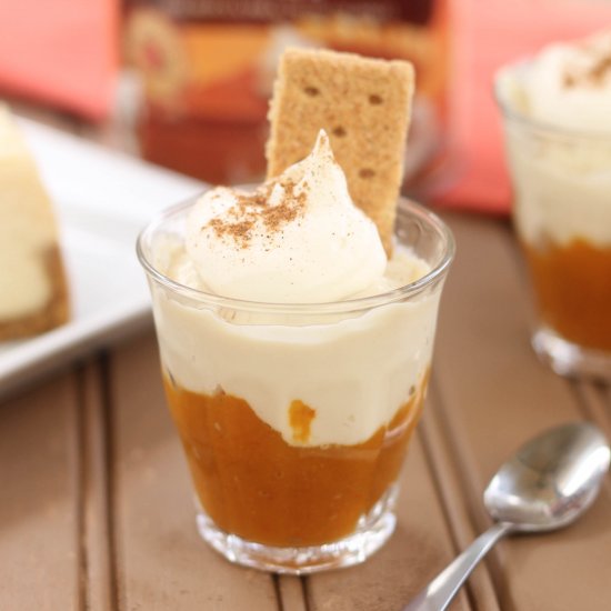 Pumpkin Cheesecake Pudding Shots