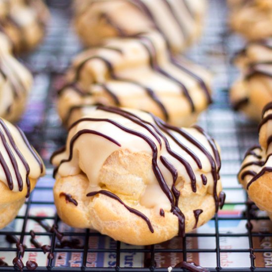 Salted Caramel Choux Buns