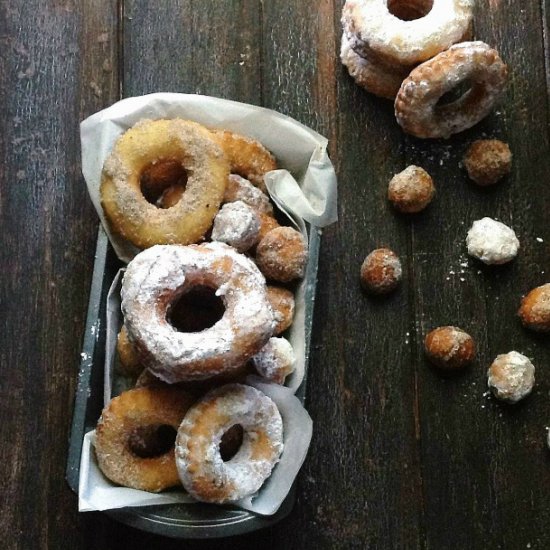 Peach & Curry Doughnuts