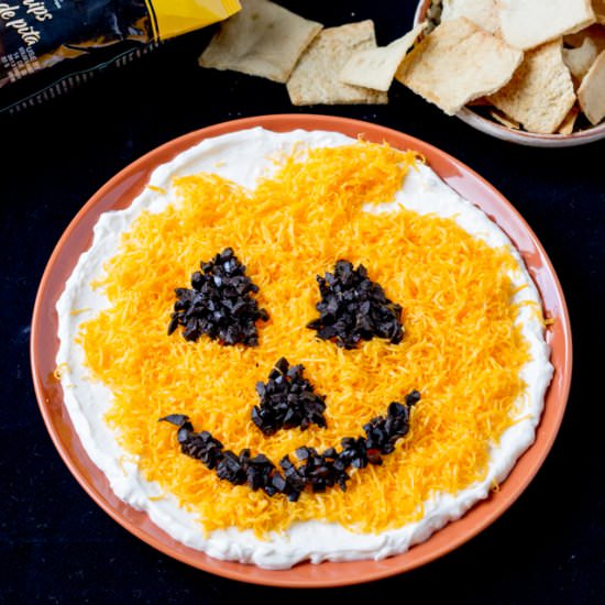 Jack O’ Lantern Olive Cheese Dip