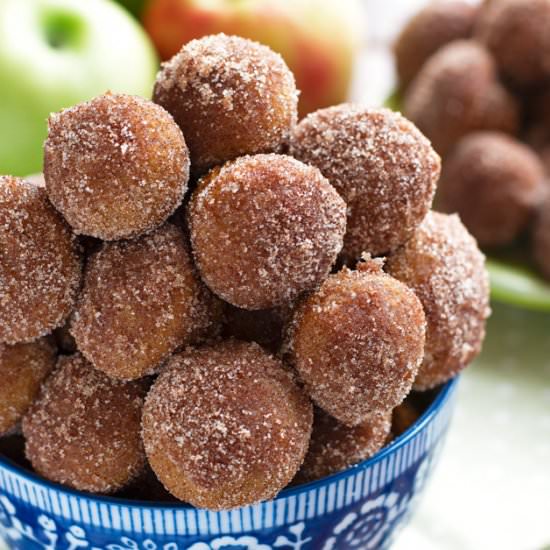 Baked Apple Cider Donut Holes