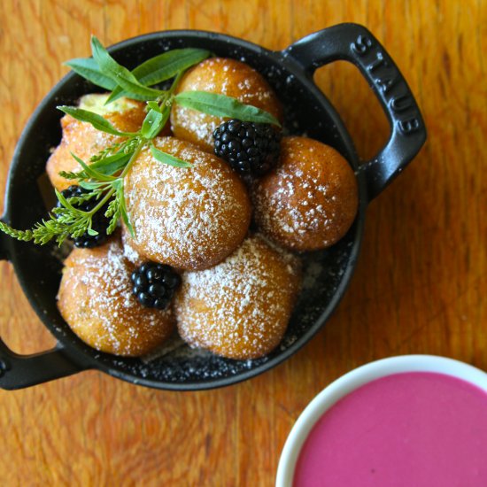 Lemon Verbena Doughnuts