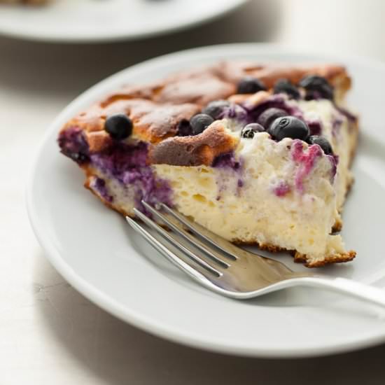 Blueberry Lemon Puffed Omelette