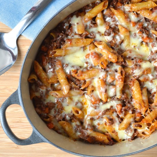 Bolognese Pasta Bake