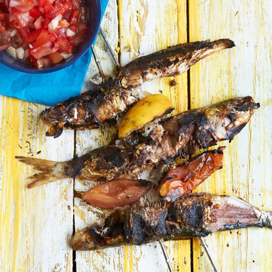 Portuguese Grilled Sardines