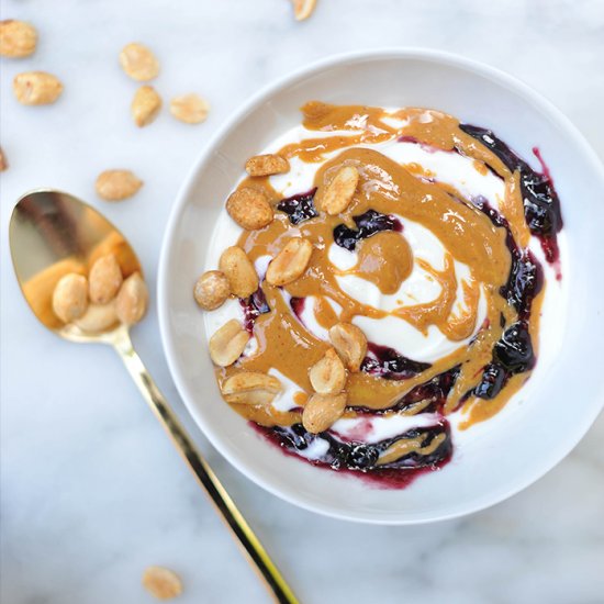 Peanut Butter & Jelly Greek Yogurt