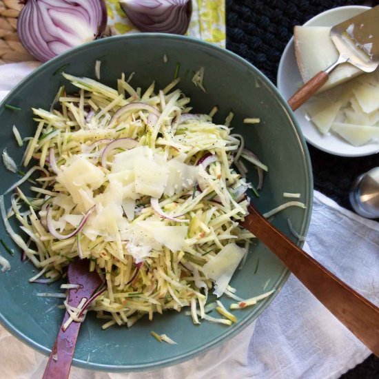 Kohlrabi & Apple Slaw