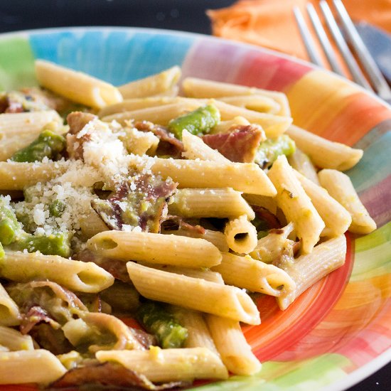 Pasta with Asparagus and Speck