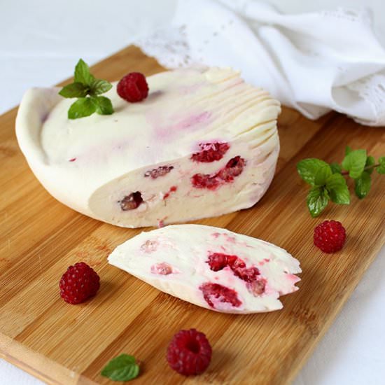 Fresh Homemade Raspberry Cheese