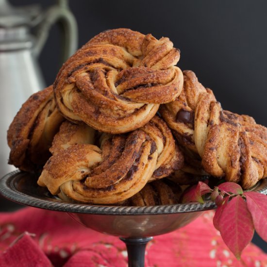 Cinnamon Chocolate Pastry Wheels