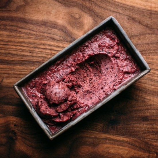 Concord Grape and Mint Sorbet