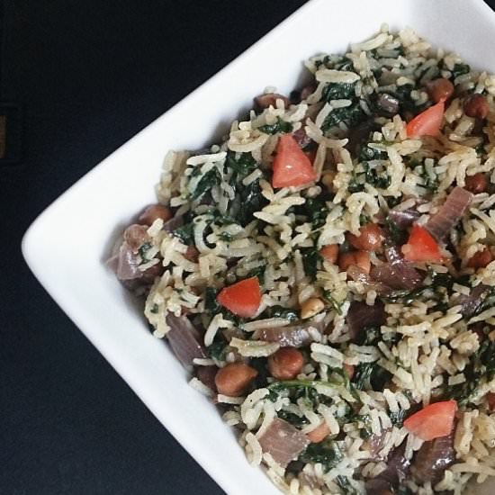 Chana Palak Pulao