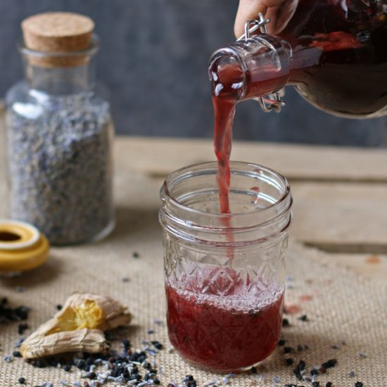 Homemade Elderberry Kombucha