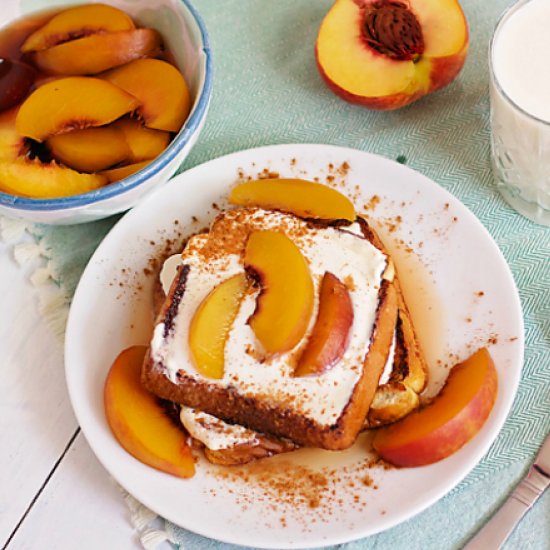 Peaches & Cream French Toast