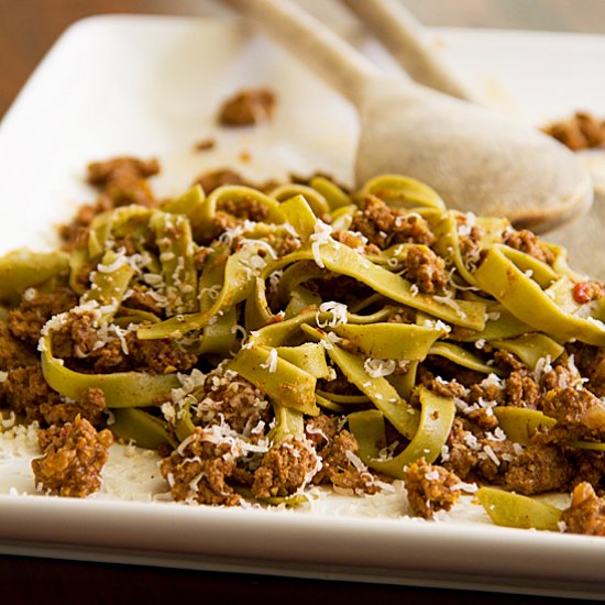 Peruvian-Style Pasta Bolognese