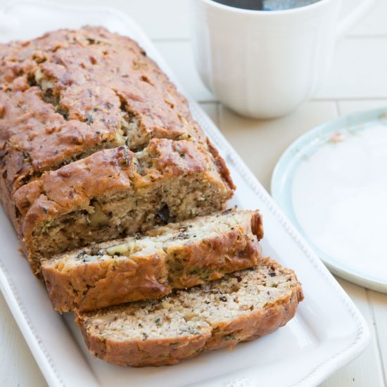 Zucchini-Banana Bread {VEGAN}