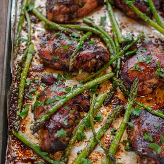 Soy Balsamic Chicken with Asparagus