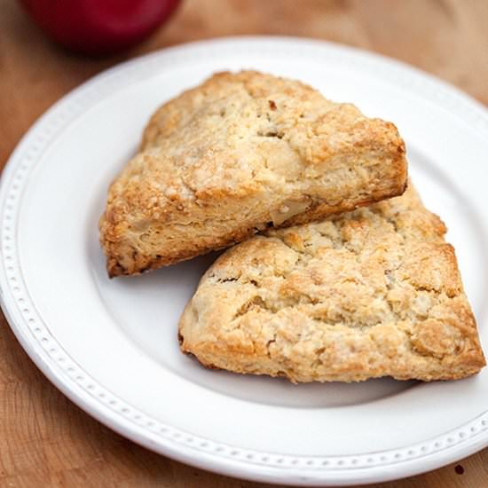 Pear, Ginger, & Walnut Scones