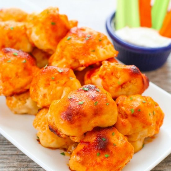 Buffalo Cauliflower Bites