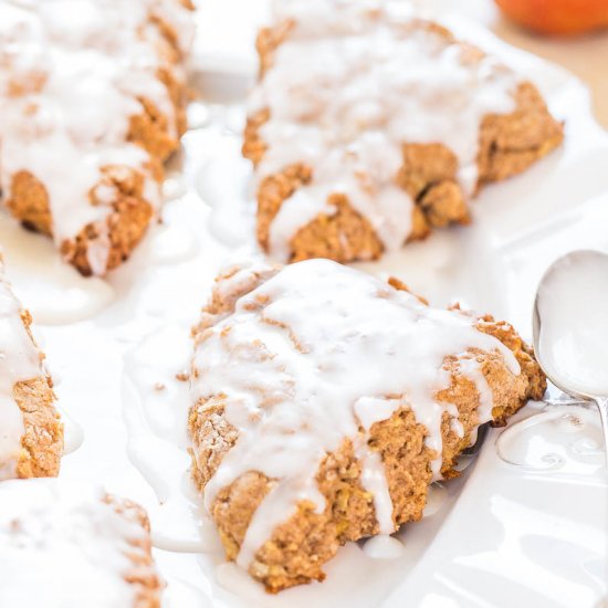 Glazed Apple Cinnamon Scones